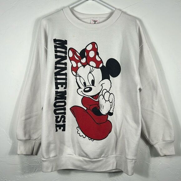 🔥Vintage Disney MINNIE MOUSE Crewneck RARE Collectible Sweatshirt - Sz Large - Picture 1 of 14